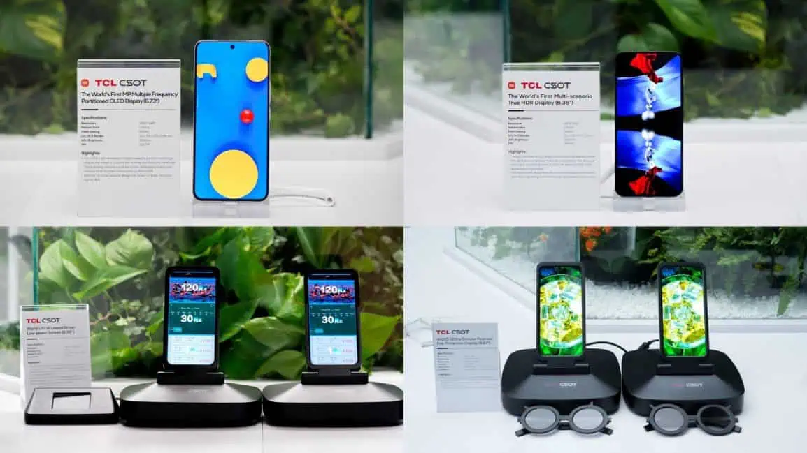 TCL CSOT представляет инновационные дисплеи